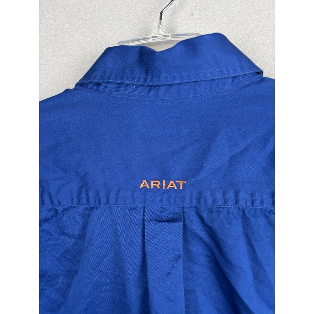 ARIAT Men's Shirt XXL Blue Button Down Long Sleeve Shirt Classic Western 3551 - Picture 14 of 16